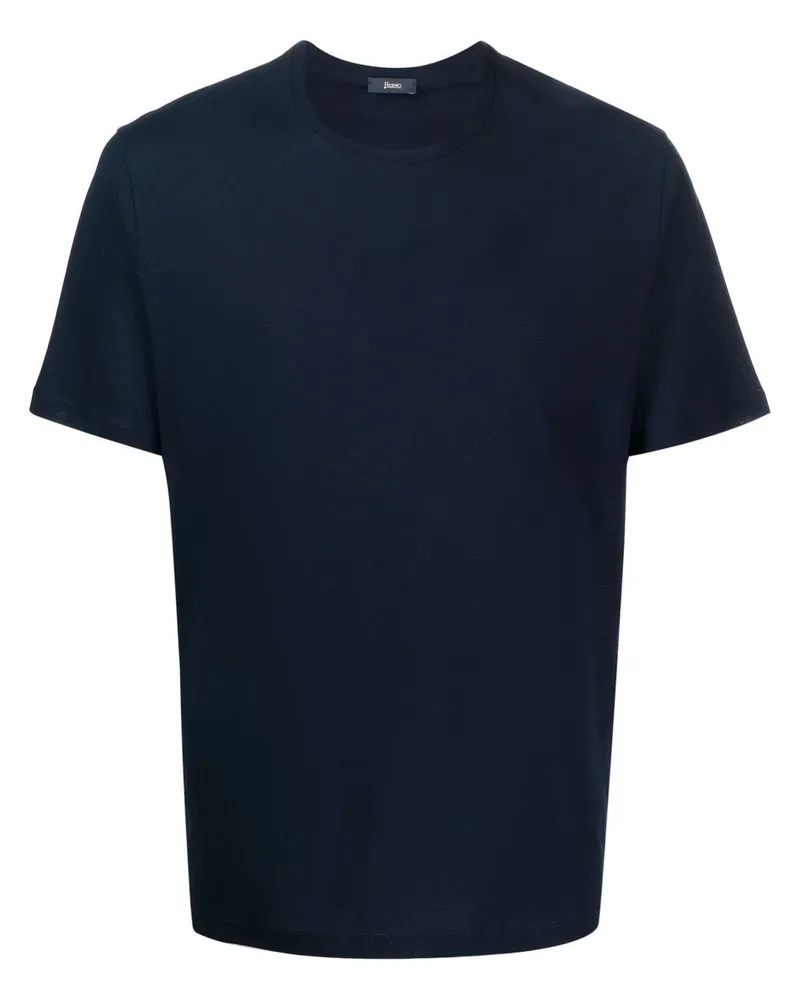 Herno T-Shirt mit Rundhalsausschnitt - Blau Blau