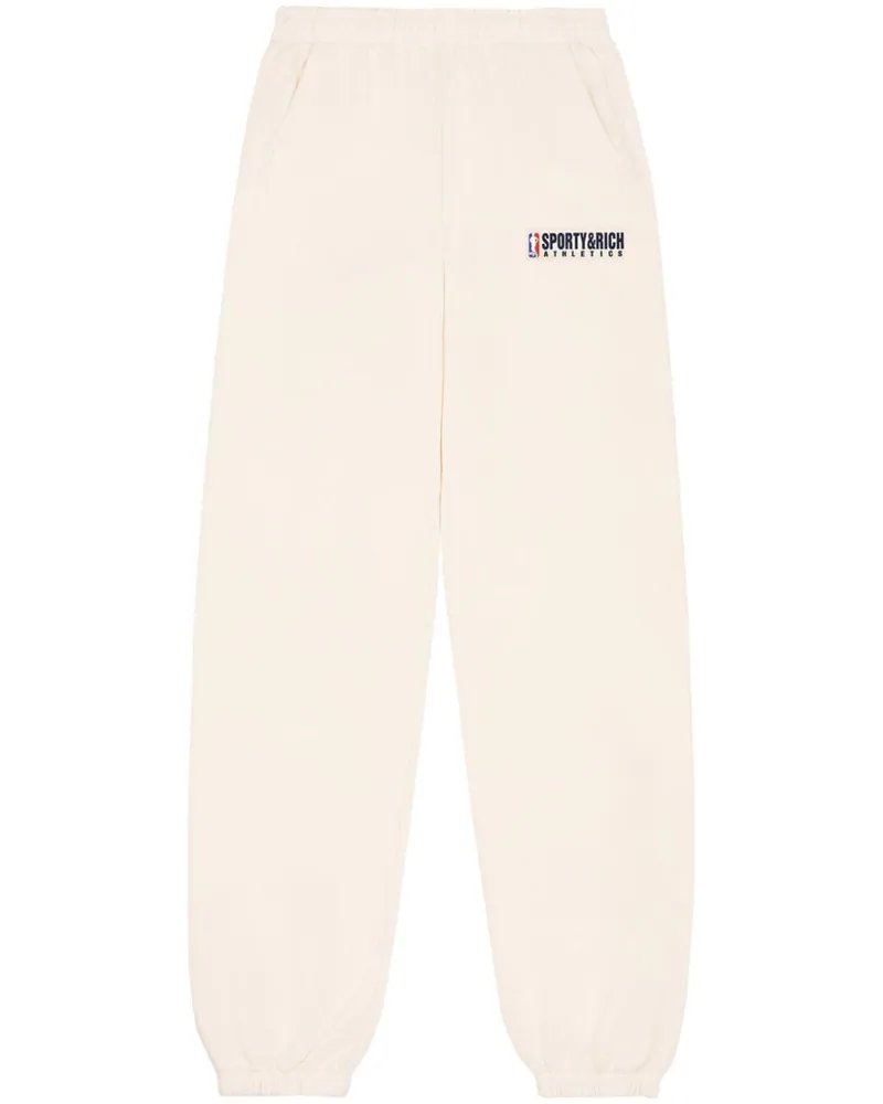 SPORTY & RICH Team Logo Jogginghose - Nude Nude