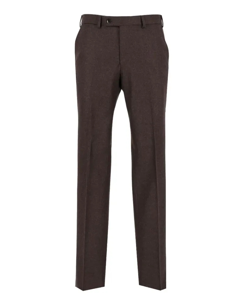 Gabriele Pasini straight-leg flannel trousers - Braun Braun