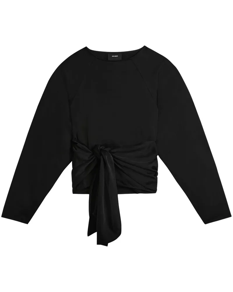 Axel Arigato Diana Oberteil aus Satin - Schwarz Schwarz