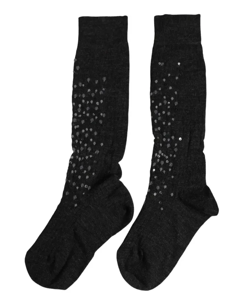 Dolce & Gabbana Socken mit Pailletten - Grau Grau