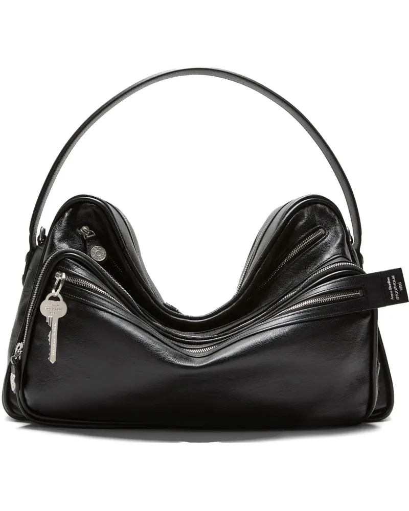 Acne Studios Mittelgroße Camero Schultertasche - Schwarz Schwarz