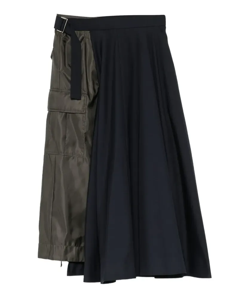 Sacai Hybrid Rock mit aufgesetzten Taschen - Schwarz Schwarz