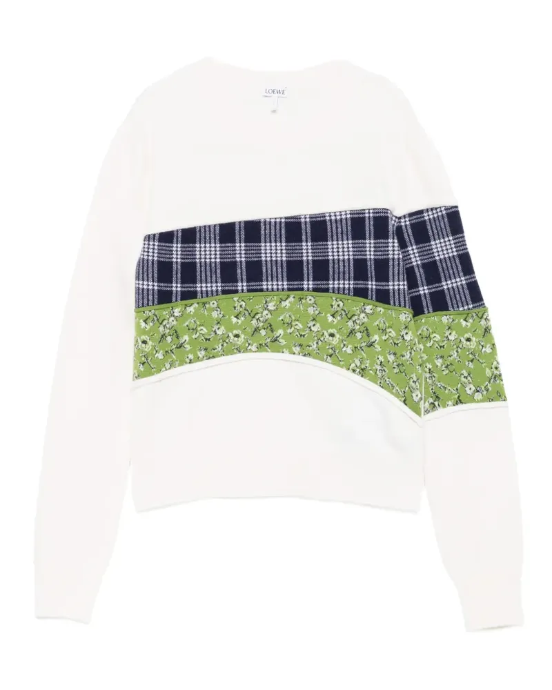Loewe x Cosima Von Bonin Pullover im Patchwork-Look - Weiß Weiß