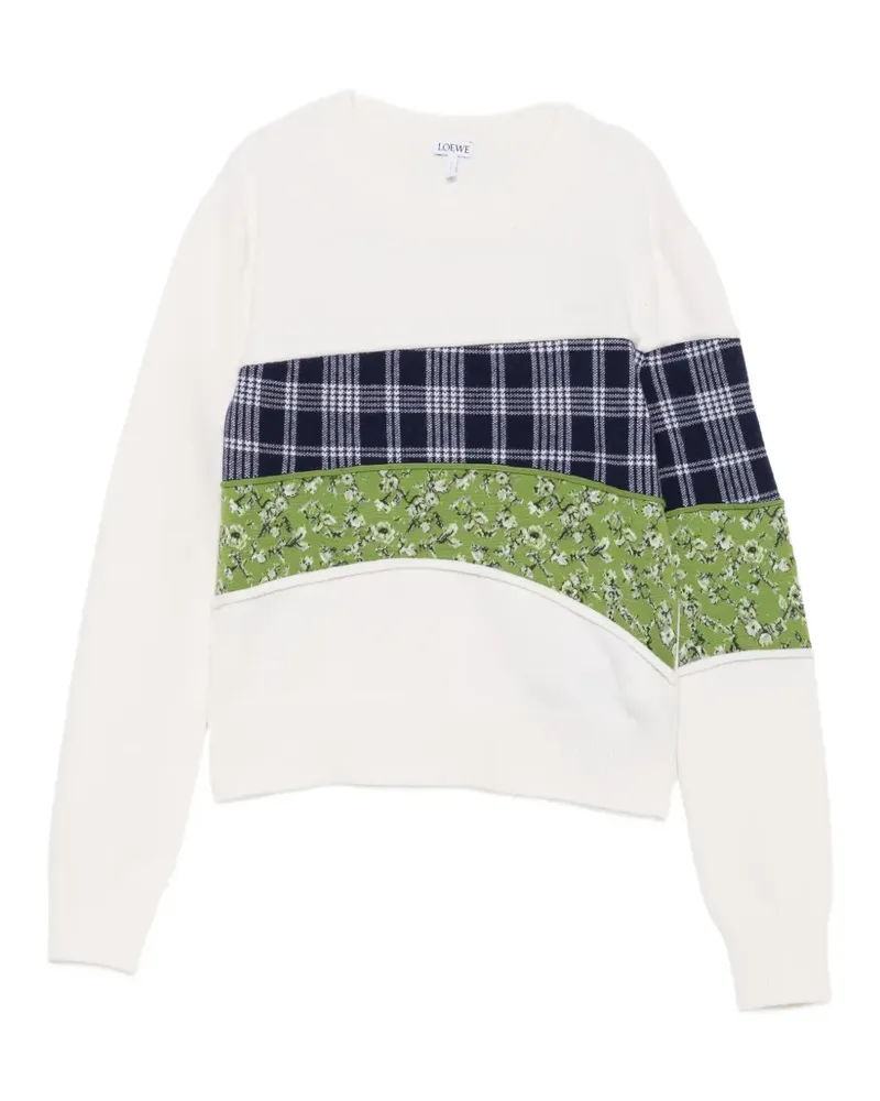 Loewe x Cosima Von Bonin Pullover im Patchwork-Look - Weiß Weiß