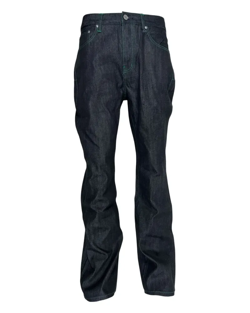 PURPLE BRAND Bootcut-Jeans mit Kontrastnähten - Blau Blau