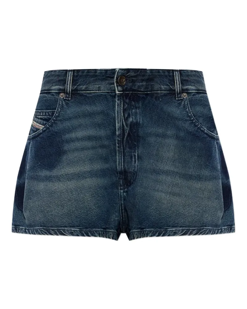 Diesel whiskering-effect denim shorts - Blau Blau