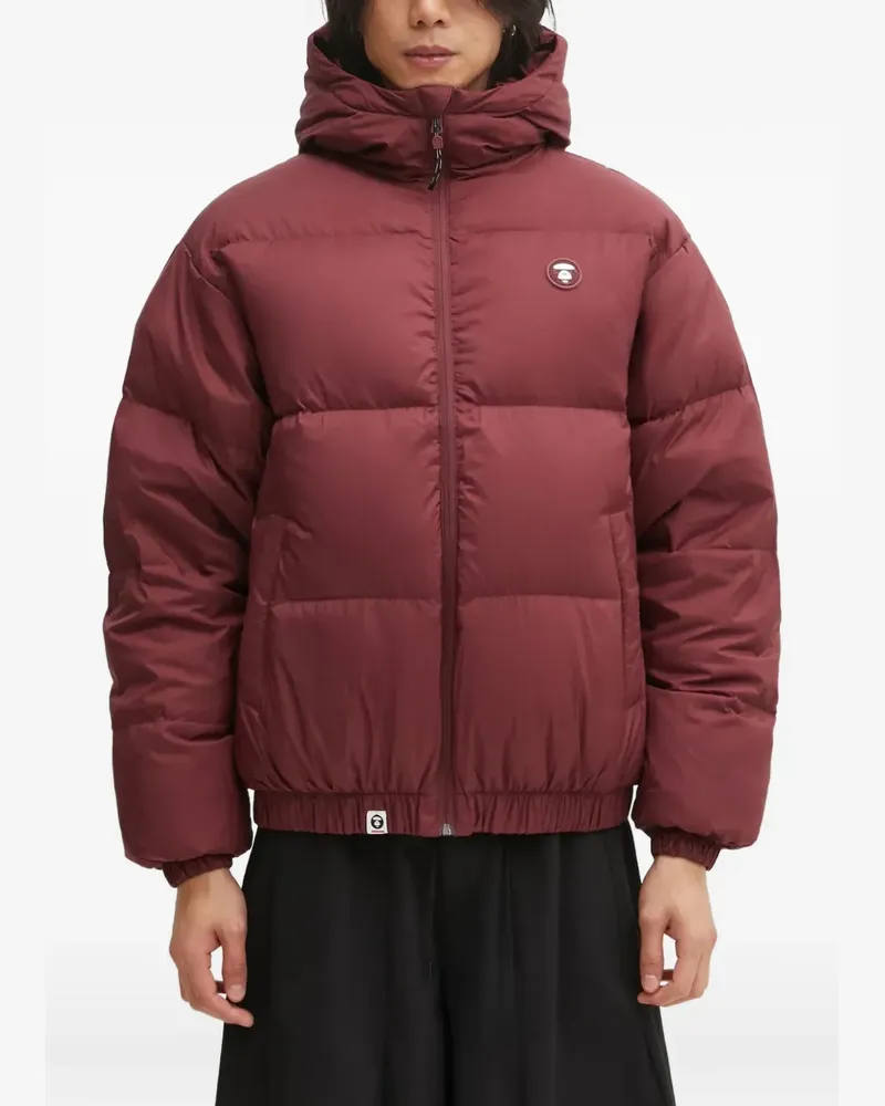 BAPE hooded padded jacket - Rot Rot