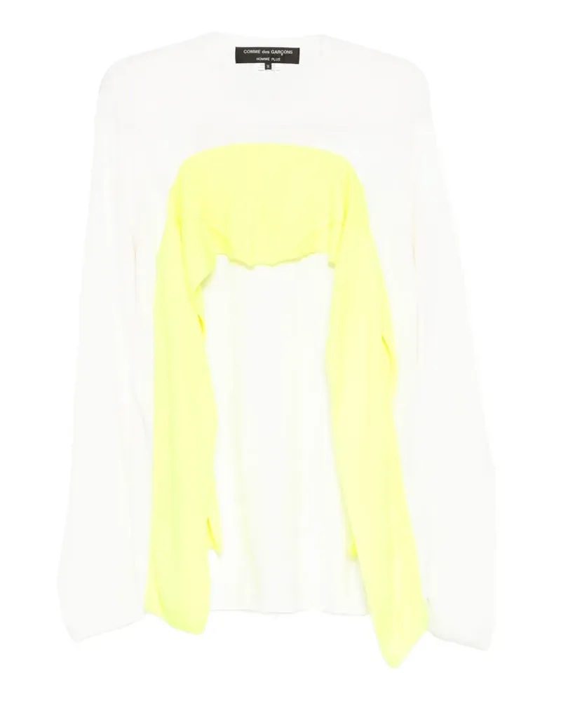 Comme des Garçons Pullover im Layering-Look - Weiß Weiß