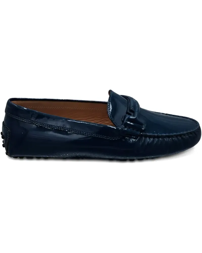 TOD'S Gommini T Bar Loafer - Blau Blau
