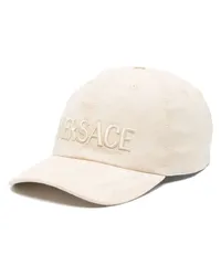 Versace logo-embroidered baseball cap Nude