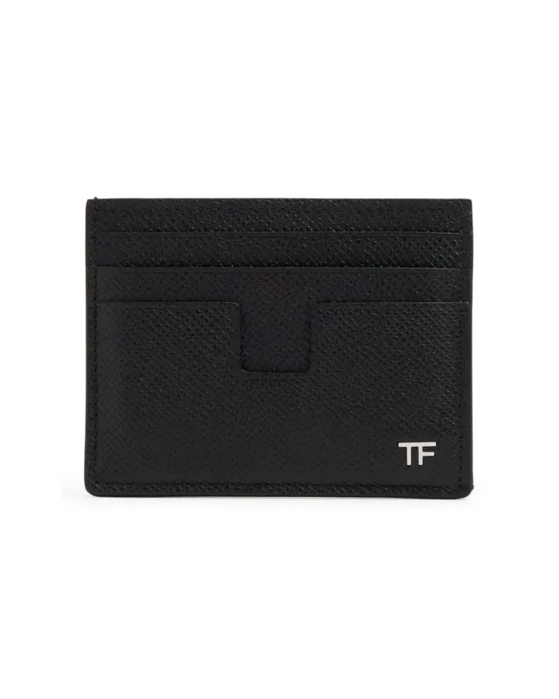 Tom Ford Kartenetui mit Logo-Schild - Schwarz Schwarz