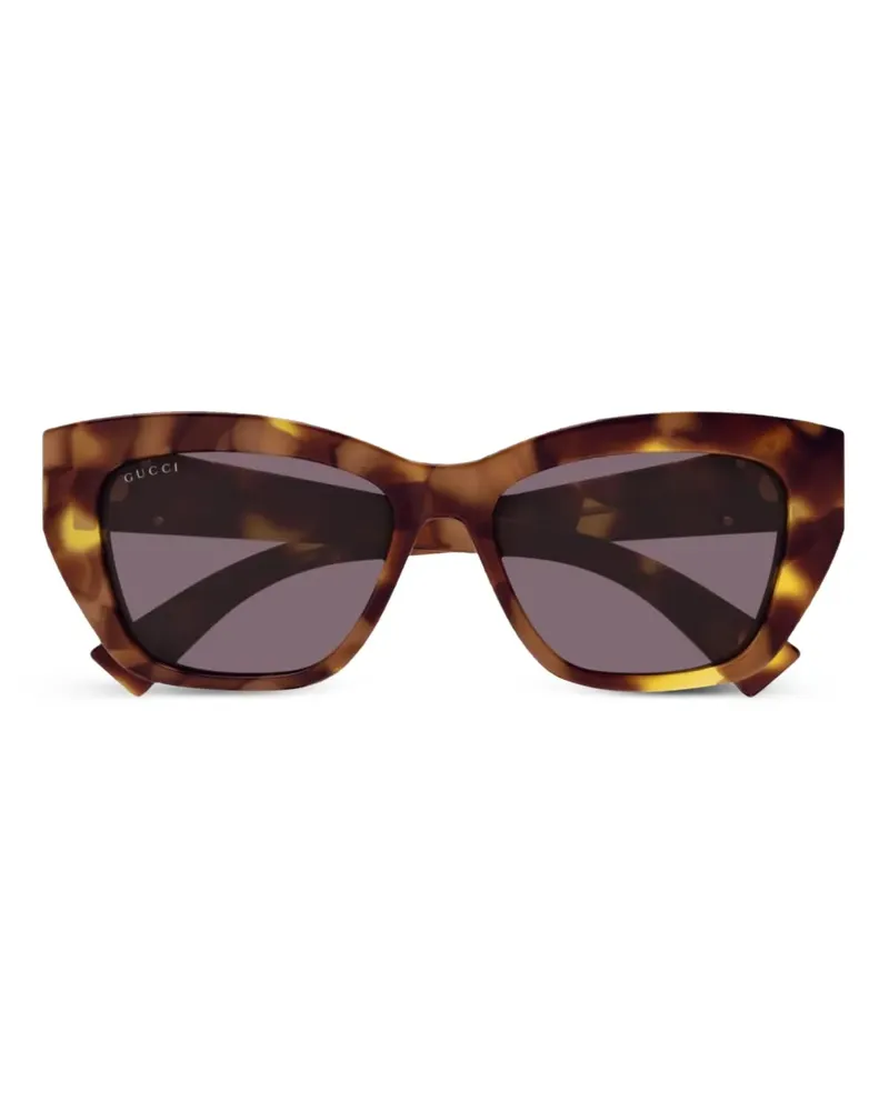 Gucci Sonnenbrille mit GG - Braun Braun