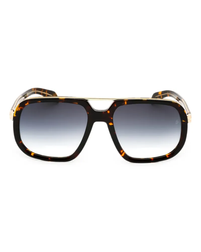EYEWEAR by DAVID BECKHAM tortoiseshell-effect sunglasses - Braun Braun