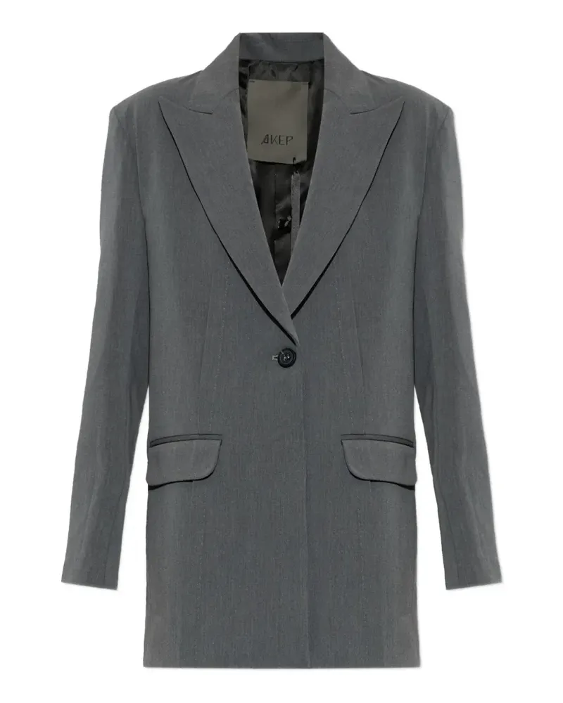 AKEP single-breasted blazer - Grau Grau