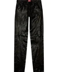 Diesel P-Macs-Lth Lederhose mit geradem Bein Schwarz