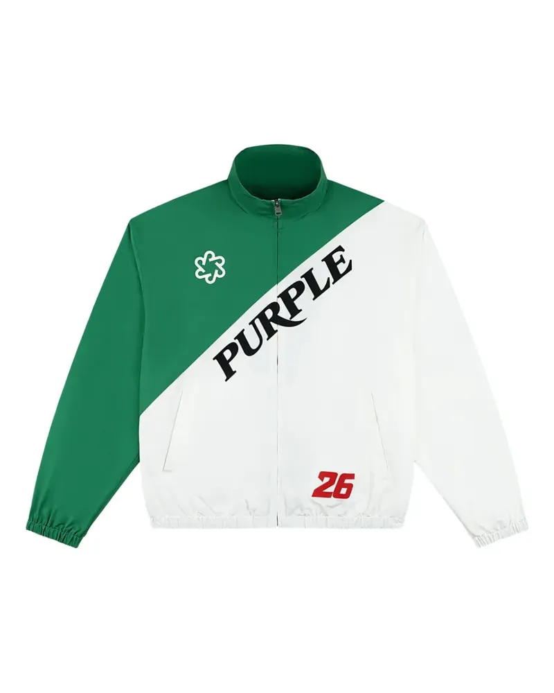 PURPLE BRAND Mexico Jacke in Colour-Block-Optik - Grün Grün