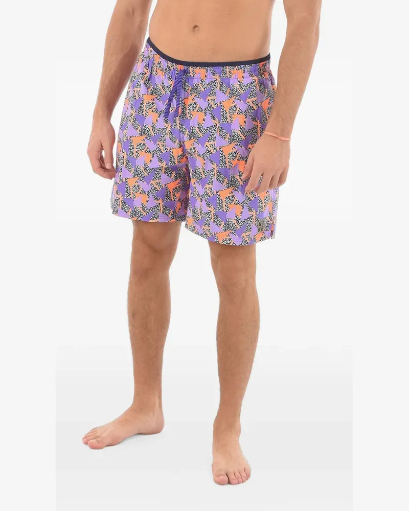 Nike Shorts mit geometrischem Muster - Violett Violett