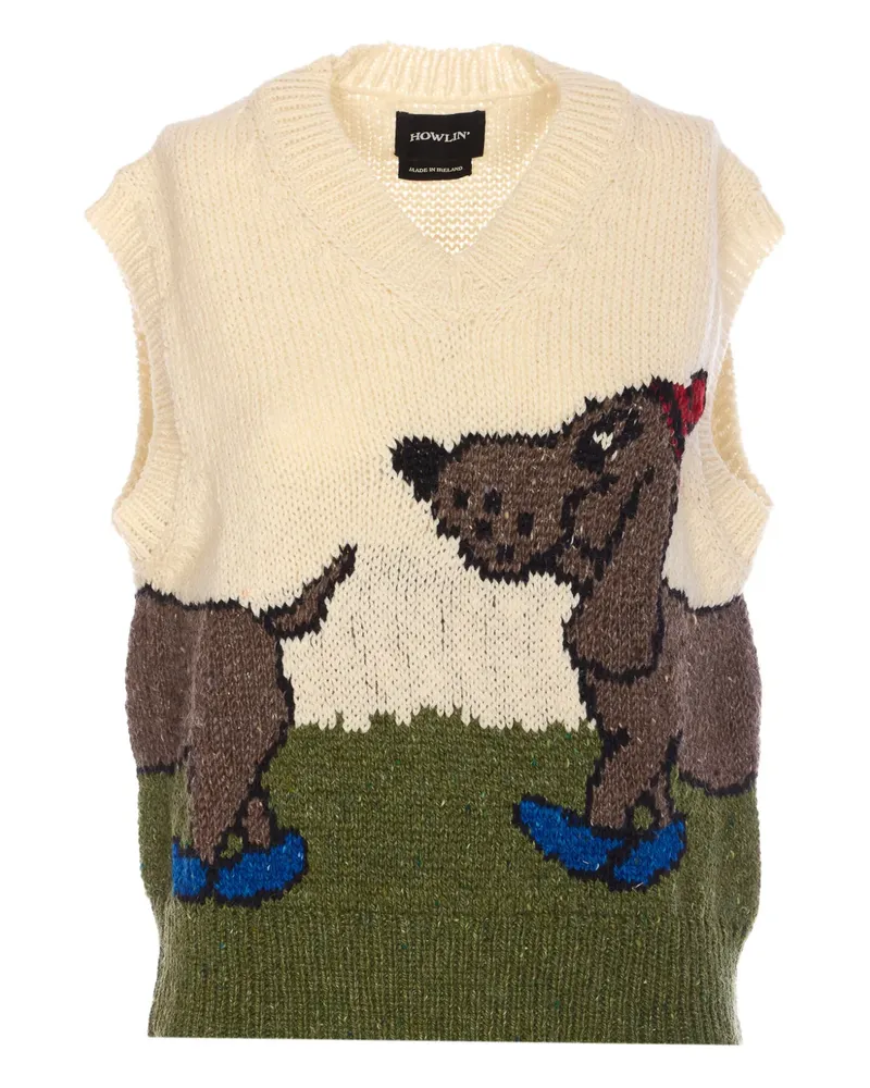 Howlin' Bumper Lover knit vest - Nude Nude