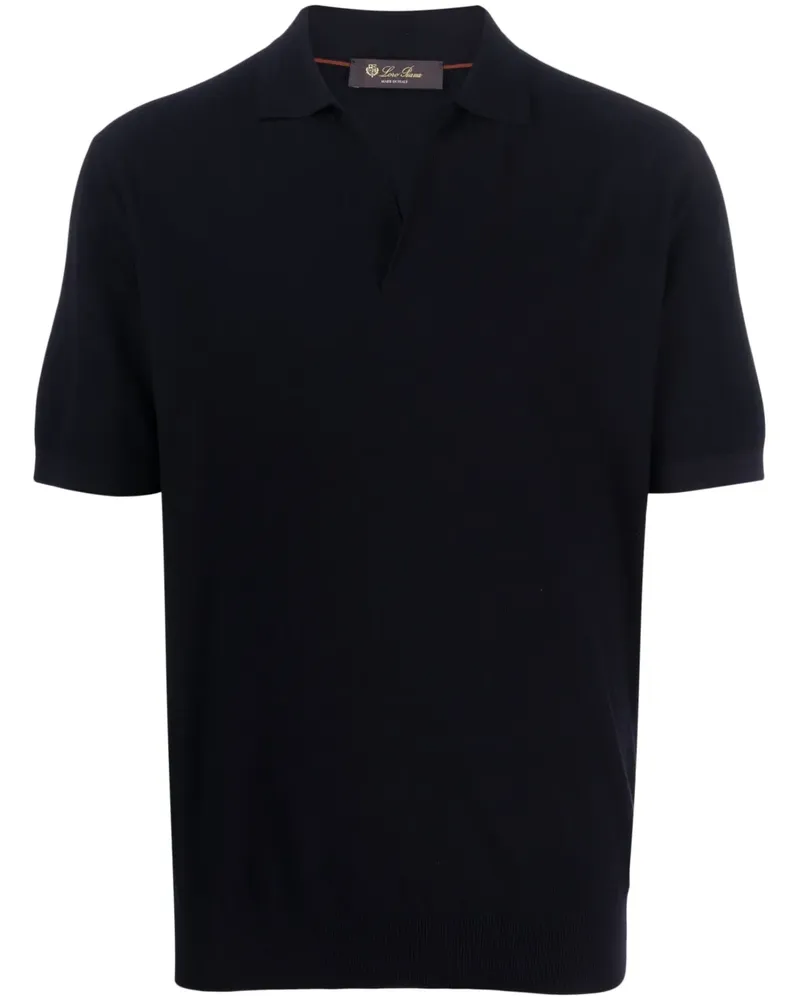 Loro Piana Kurzärmeliges Poloshirt - Blau Blau