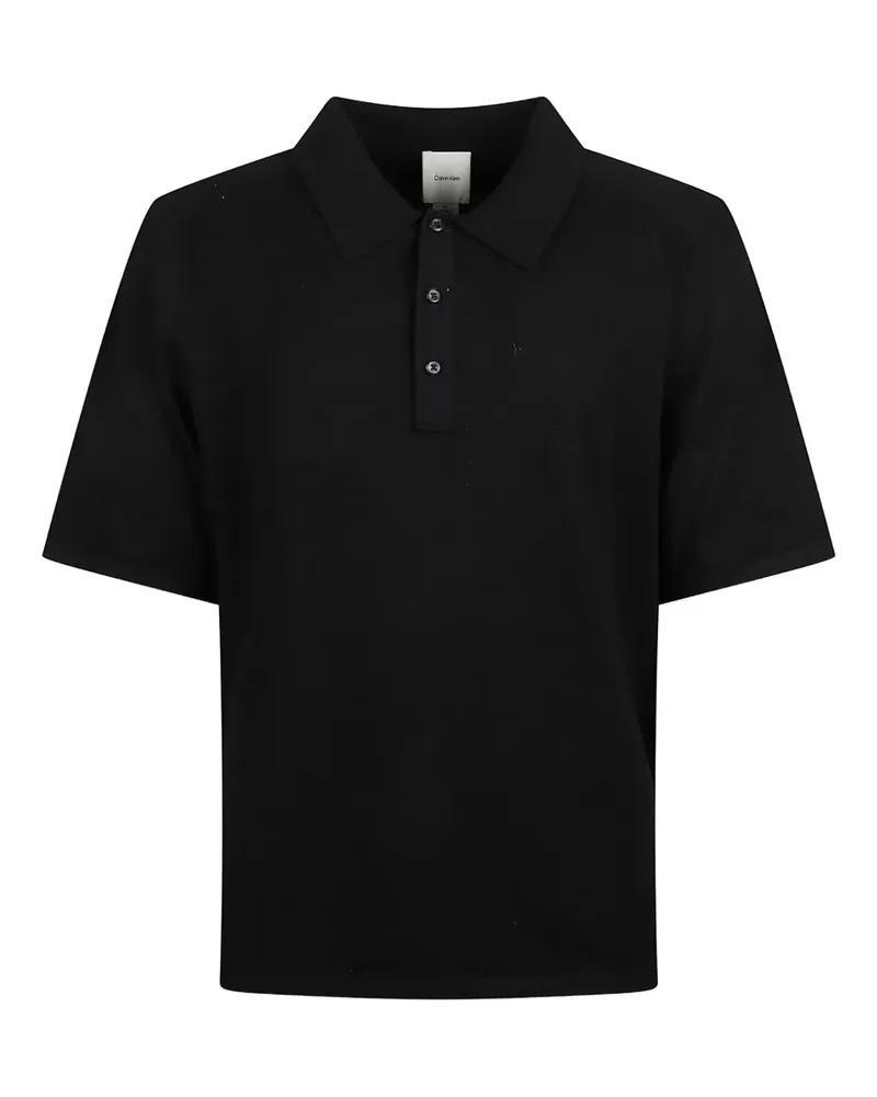 Calvin Klein short-sleeve polo shirt - Schwarz Schwarz