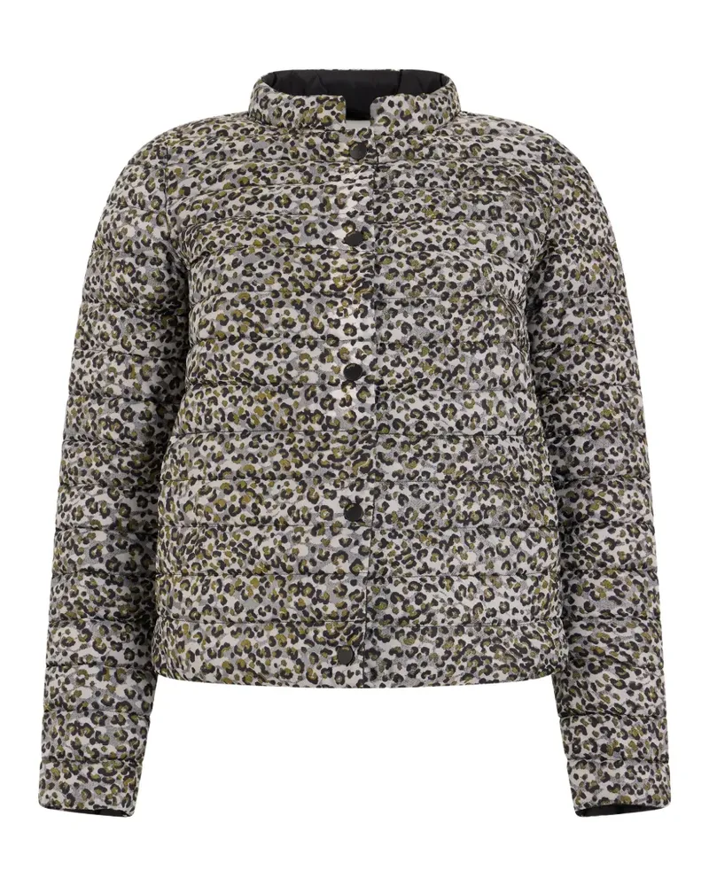 MOORER Gesteppte Trifoglio-Jan Jacke mit Leopardenprint - Rosa Rosa