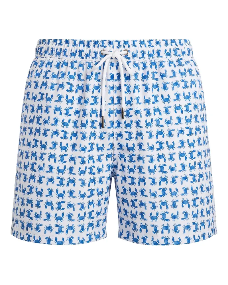 Fedeli crab-print swim shorts - Weiß Weiß
