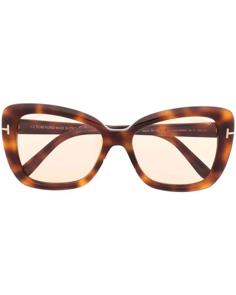 Tom Ford FT1008S Butterfly-Sonnenbrille - Braun Braun