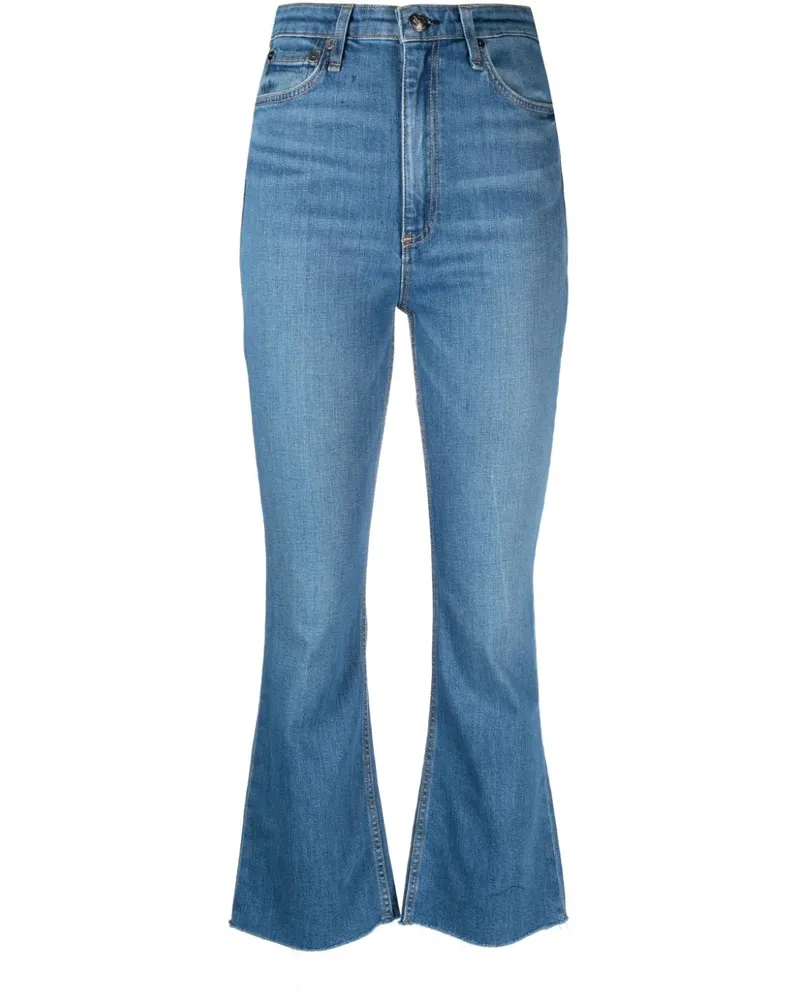 Rag & Bone Ausgestellte Cropped-Jeans - Blau Blau