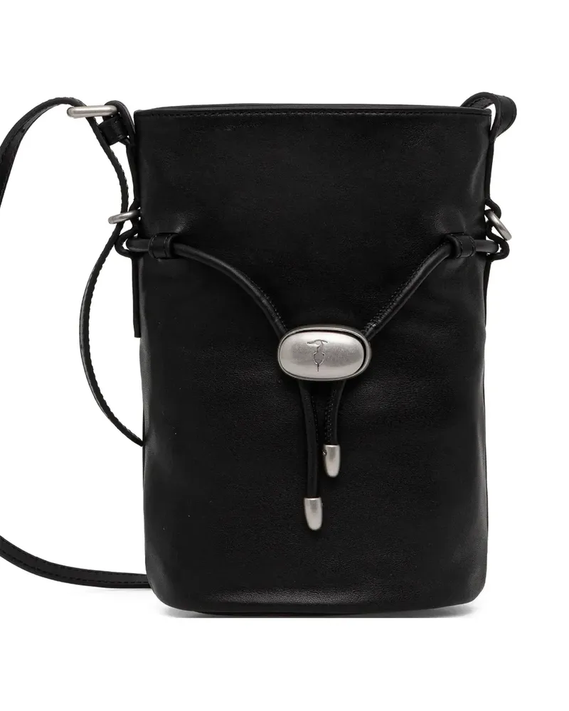 Trussardi small Amuleto bucket bag - Schwarz Schwarz