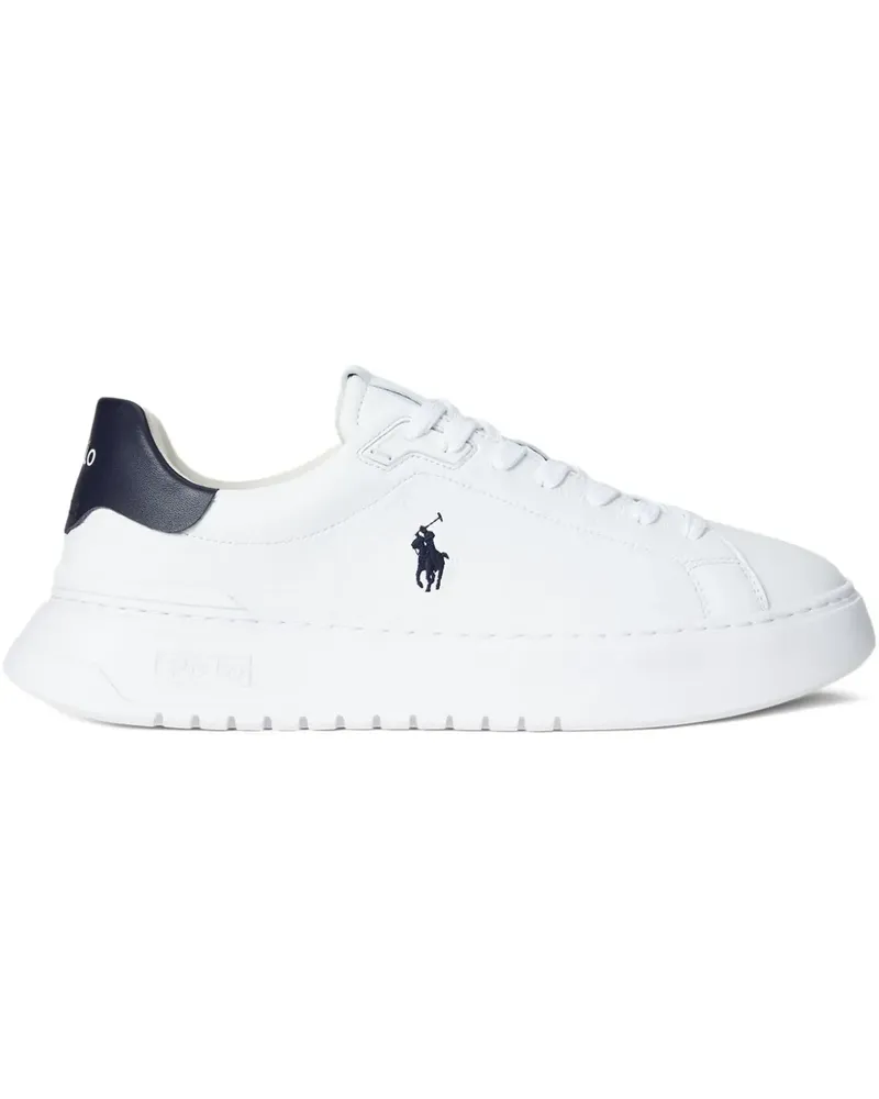 Ralph Lauren Sneakers aus Leder - Weiß Weiß