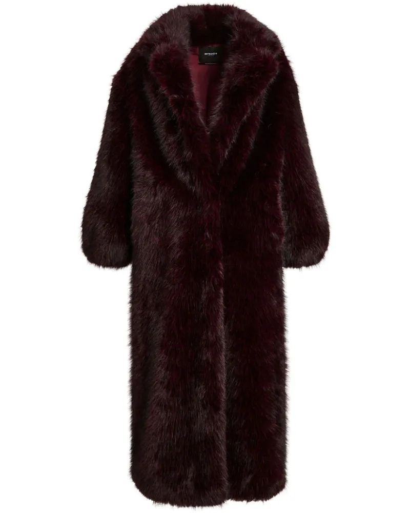 Retrofête Dasha Mantel aus Faux Fur - Rot Rot