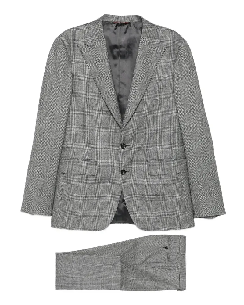 Canali Anzug mit Prince of Wales-Karo - Grau Grau
