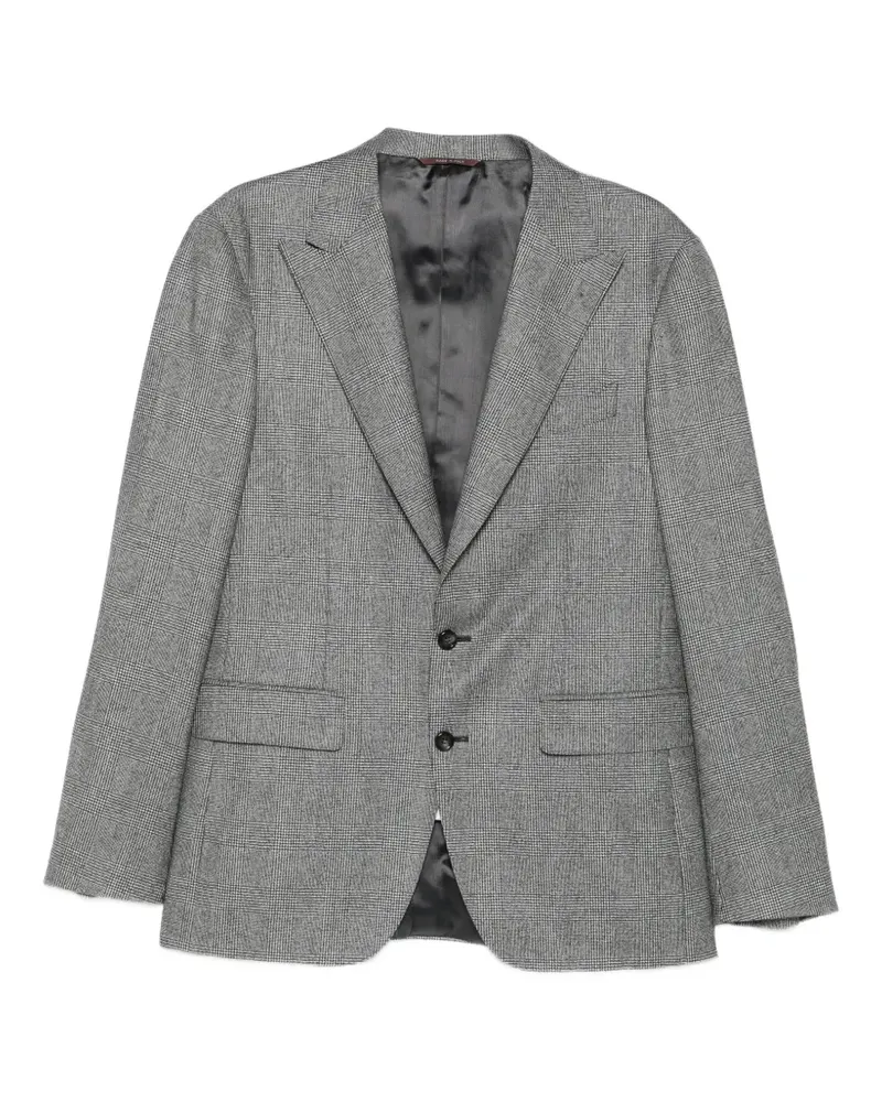 Canali Prince of Wales check wool suit - Grau Grau