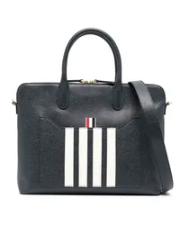 Thom Browne Aktentasche mit Streifen Blau