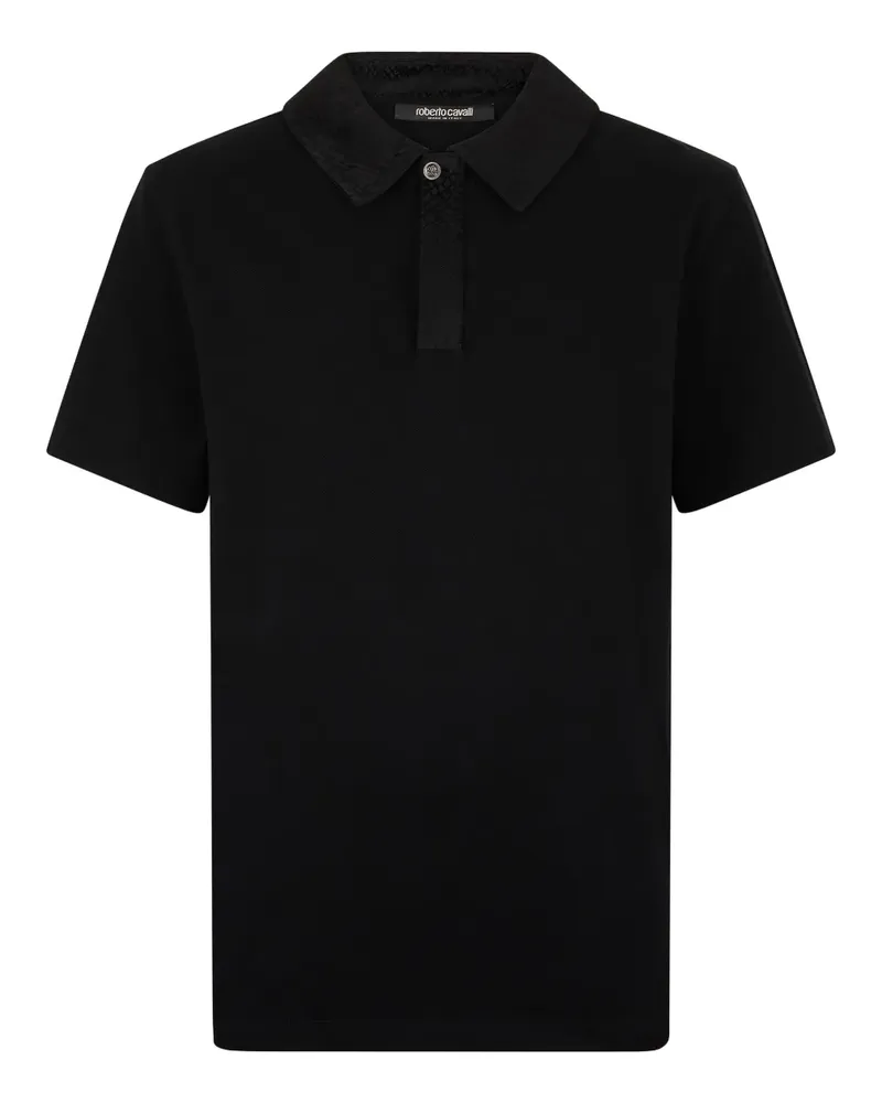 Roberto Cavalli Klassisches Poloshirt - Schwarz Schwarz