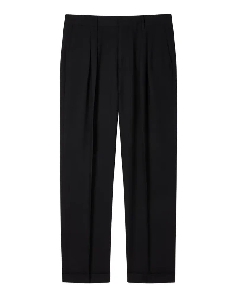 Paul Smith Hose mit Bundfalten - Schwarz Schwarz