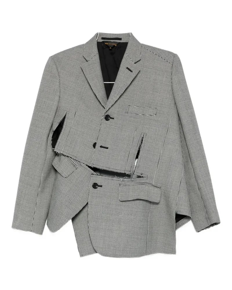 Comme des Garçons houndstooth panelled jacket - Schwarz Schwarz