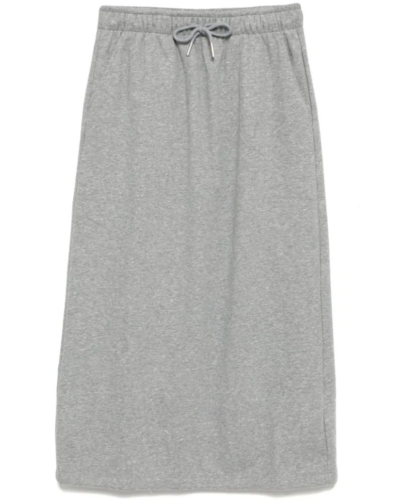 b+ab A-Linien-Rock im Glitter-Look - Grau Grau