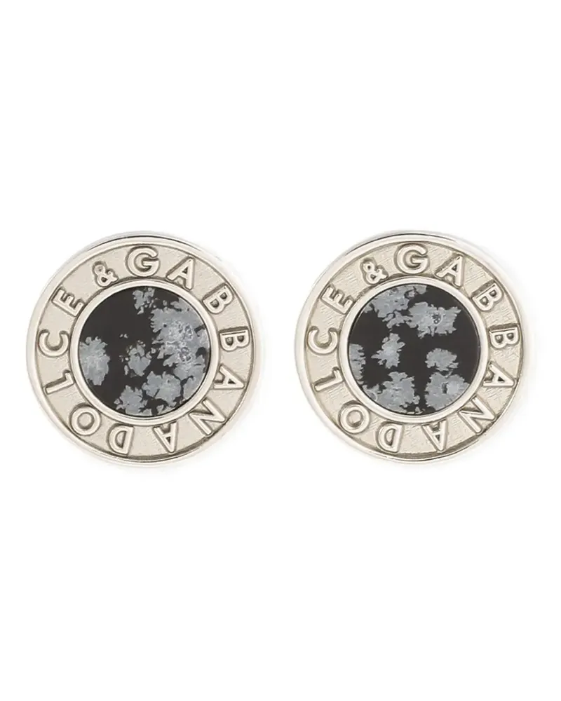 Dolce & Gabbana Manschettenknöpfe mit Logo-Gravur - Silber Silber