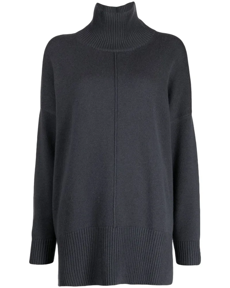 N.Peal Pullover mit Stehkragen - Grau Grau