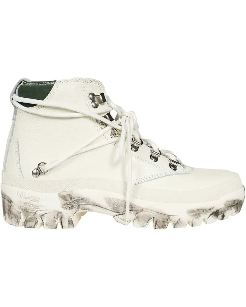 Reese Cooper Schnürstiefel aus Leder - Weiß Weiß