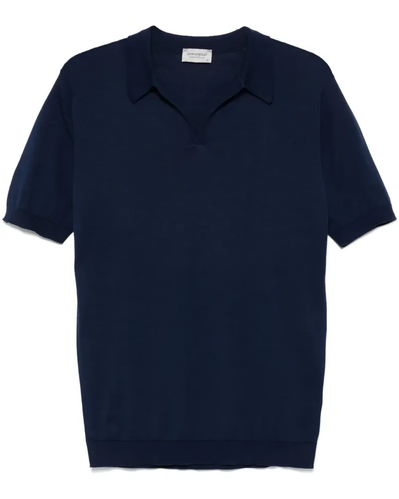 John Smedley Noah T-Shirt - Blau Blau
