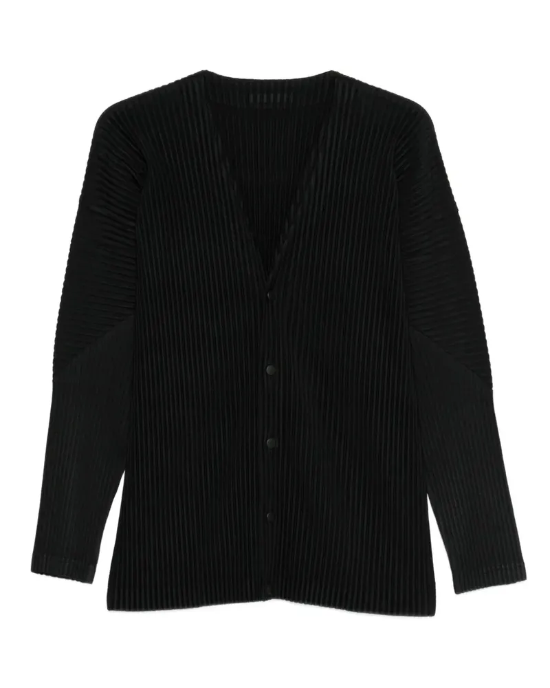Issey Miyake Geknöpfter Cardigan - Schwarz Schwarz