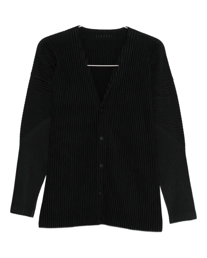 Issey Miyake Geknöpfter Cardigan - Schwarz Schwarz