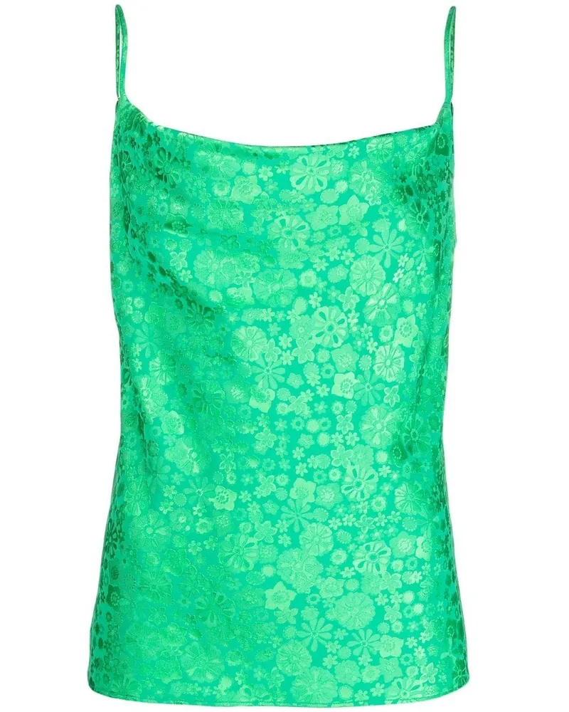 P.A.R.O.S.H. P.A.R.O H. Top mit Blumen-Print - Grün Grün