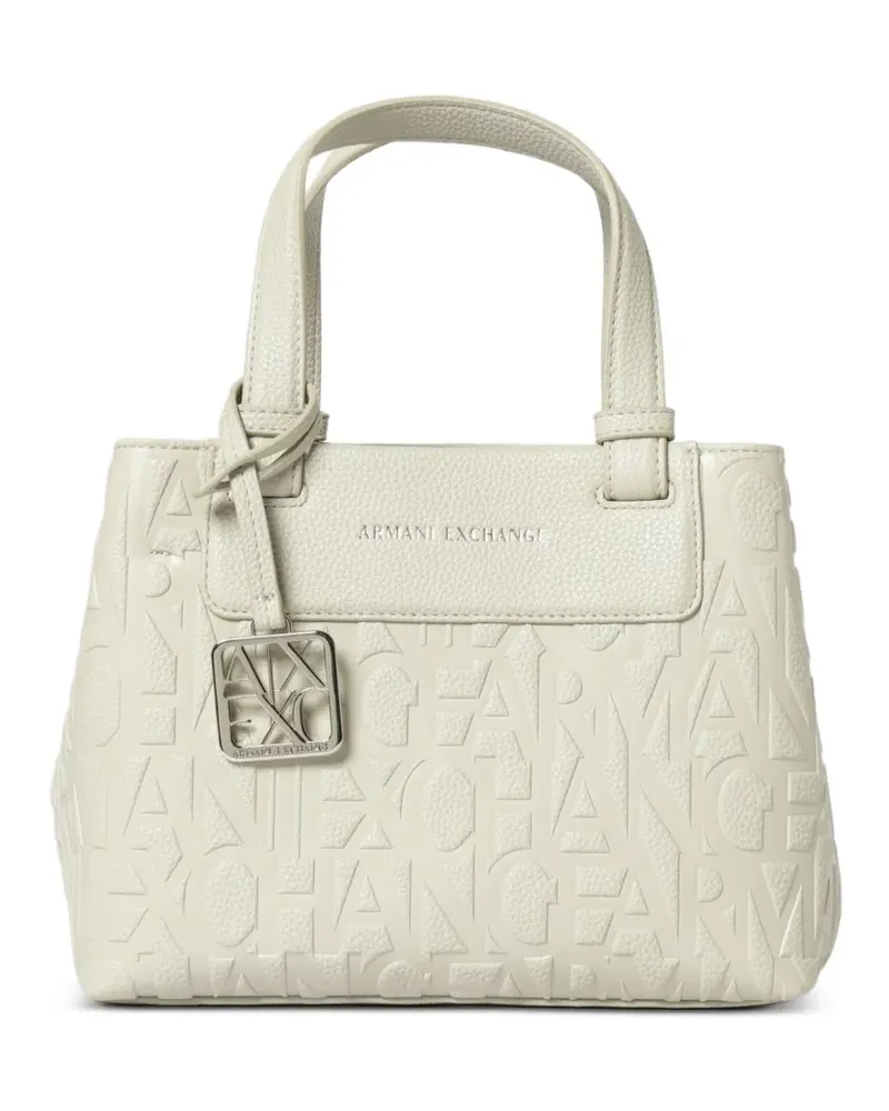 Emporio Armani Tote Bag mit Logo-Prägung - Nude Nude