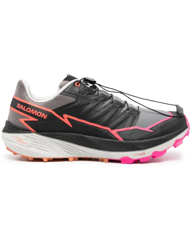 Salomon Sneakers mit Logo-Print - Schwarz Schwarz