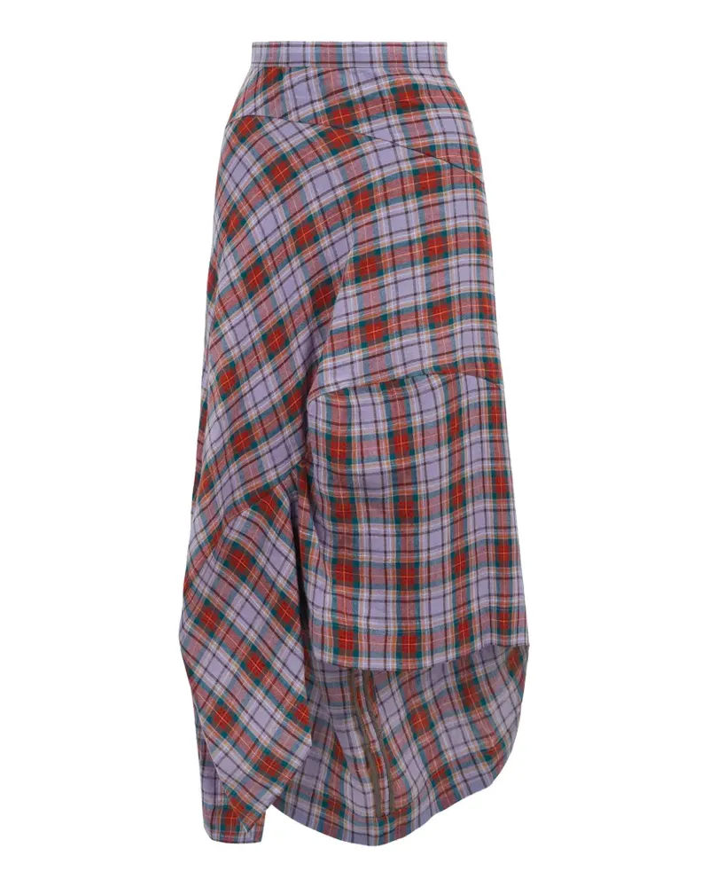 Vivienne Westwood tartan-pattern skirt - Violett Violett