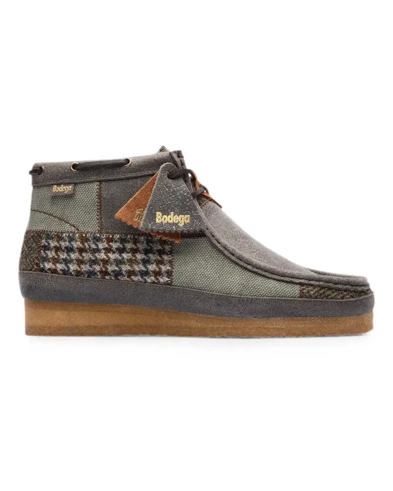 Clarks Wallabee Boot patchwork desert boots - Grau Grau
